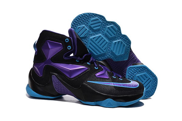 2015 Nike Lebron Xiii - Mens Pe Black Purple Blue Factory Store